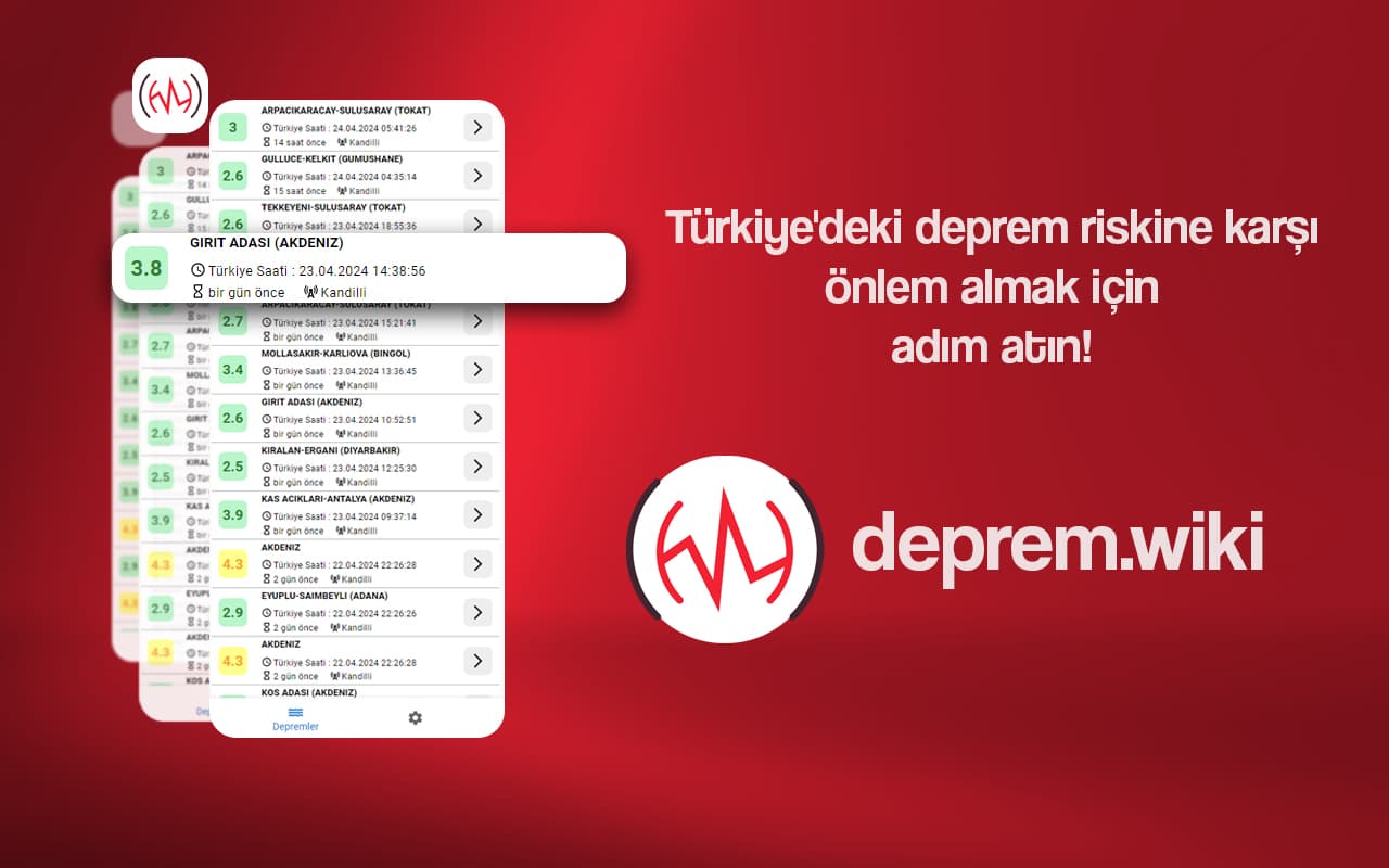 Deprem Wiki Chrome Eklentisi