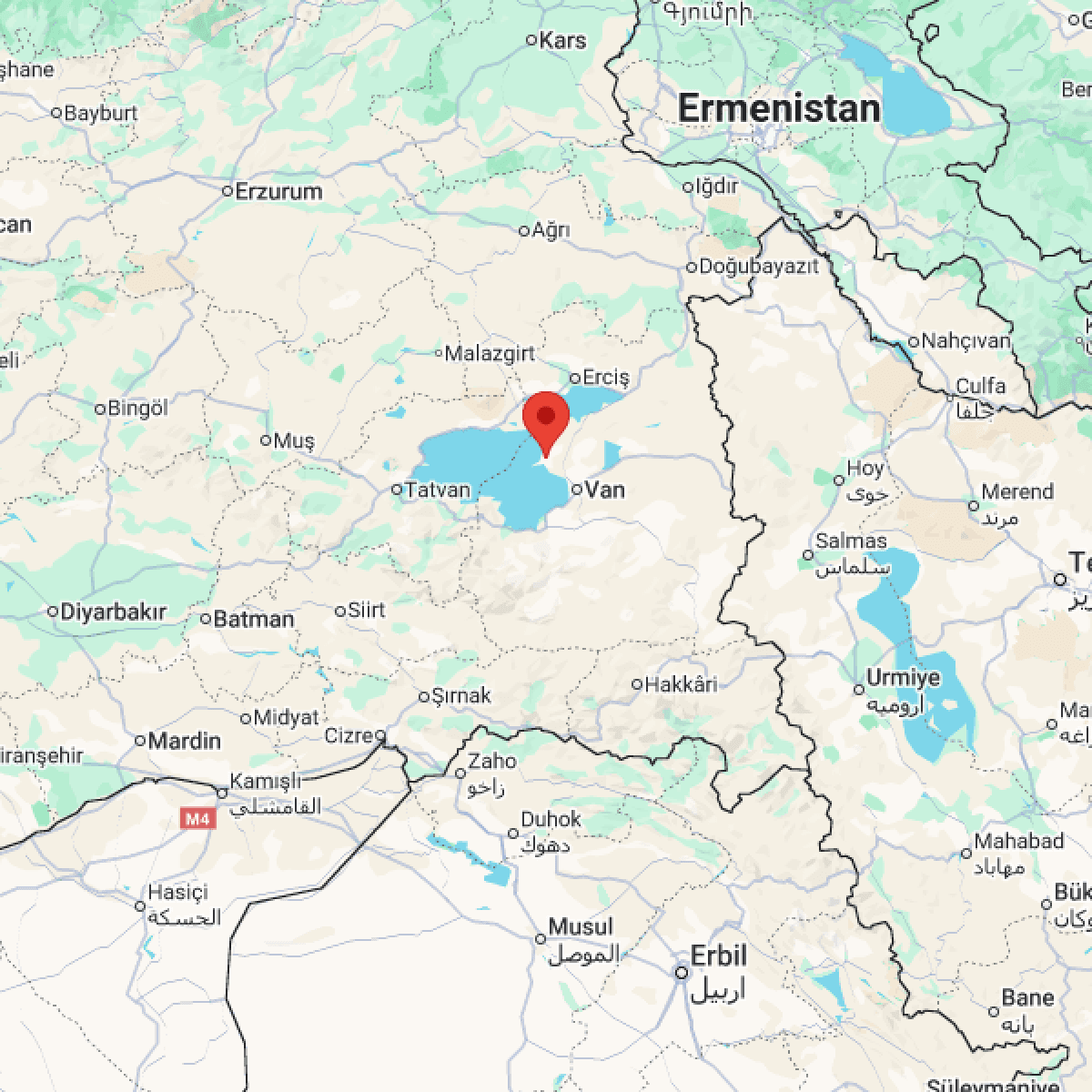 VAN Bölgesinde Hafif Şiddetli 2.5 Büyüklüğünde Deprem Meydana Geldi