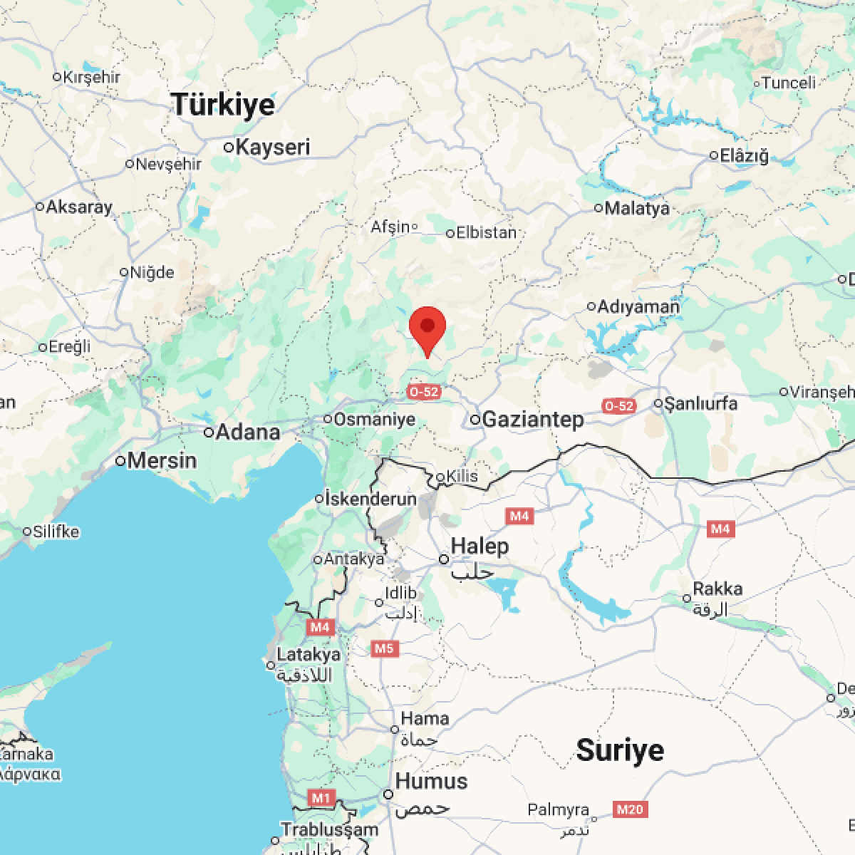 KAHRAMANMARAS Bölgesinde Hafif Şiddetli 2.8 Büyüklüğünde Deprem Meydana Geldi