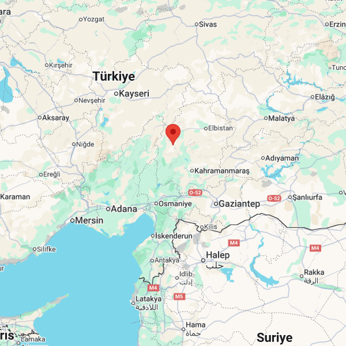 KAHRAMANMARAS Bölgesinde Hafif Şiddetli 2.6 Büyüklüğünde Deprem Meydana Geldi