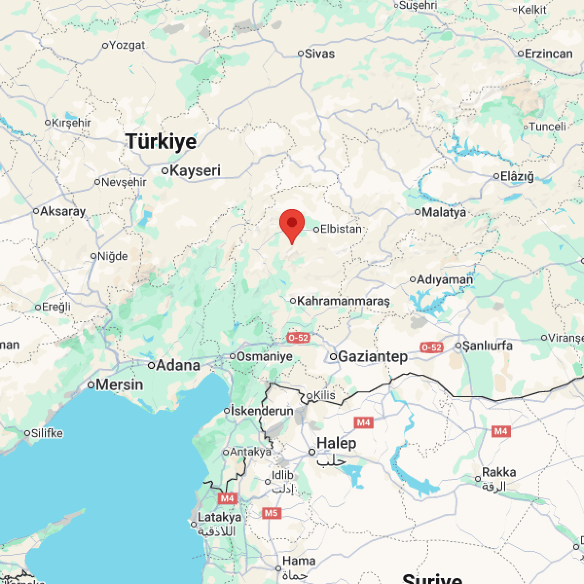 KAHRAMANMARAS Bölgesinde Hafif Şiddetli 2.5 Büyüklüğünde Deprem Meydana Geldi