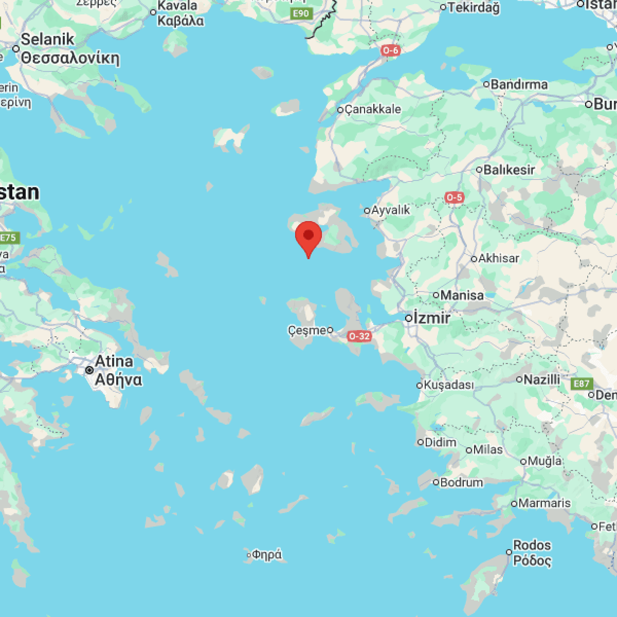 EGE DENIZI Bölgesinde 3.9 Büyüklüğünde Deprem!