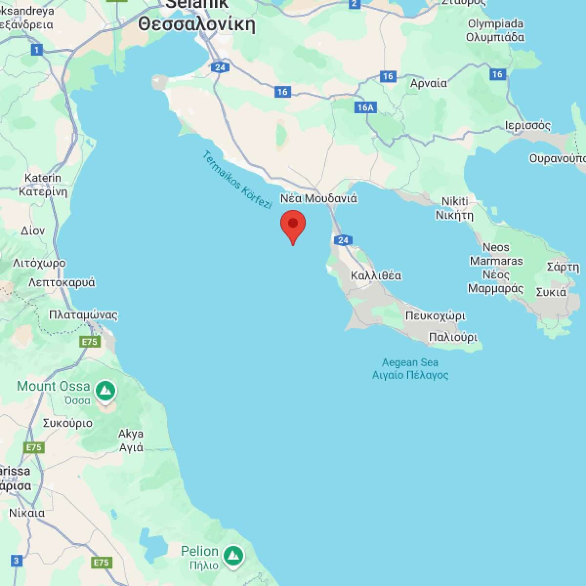 YUNANISTAN Bölgesinde Hafif Şiddetli 2.5 Büyüklüğünde Deprem Meydana Geldi