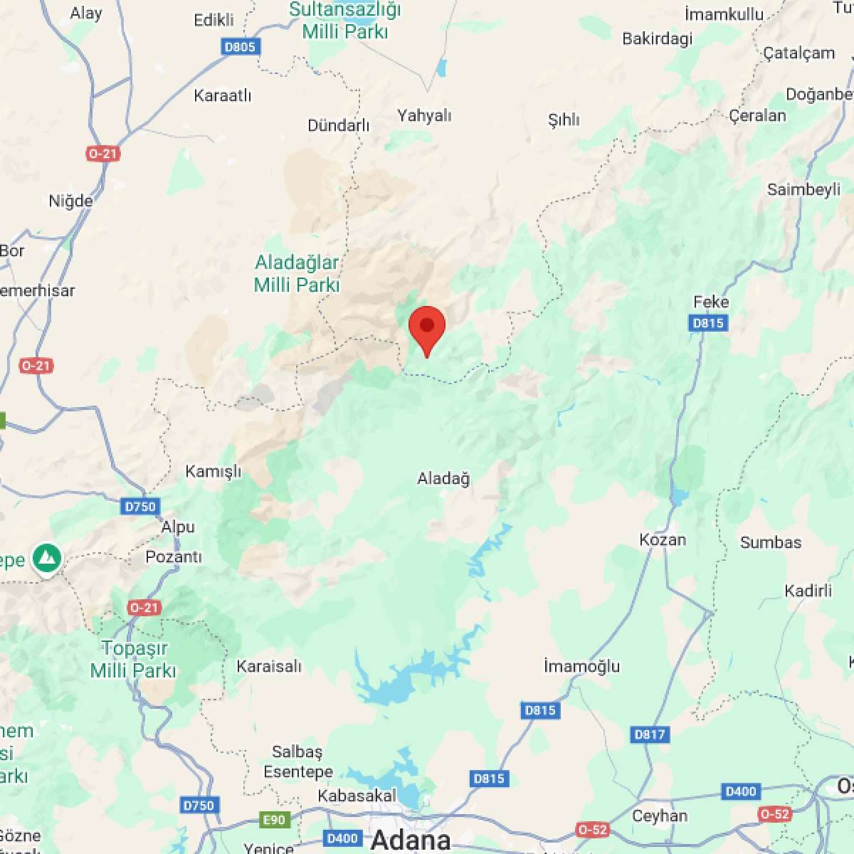 KAYSERI Bölgesinde Hafif Şiddetli 2.7 Büyüklüğünde Deprem Meydana Geldi