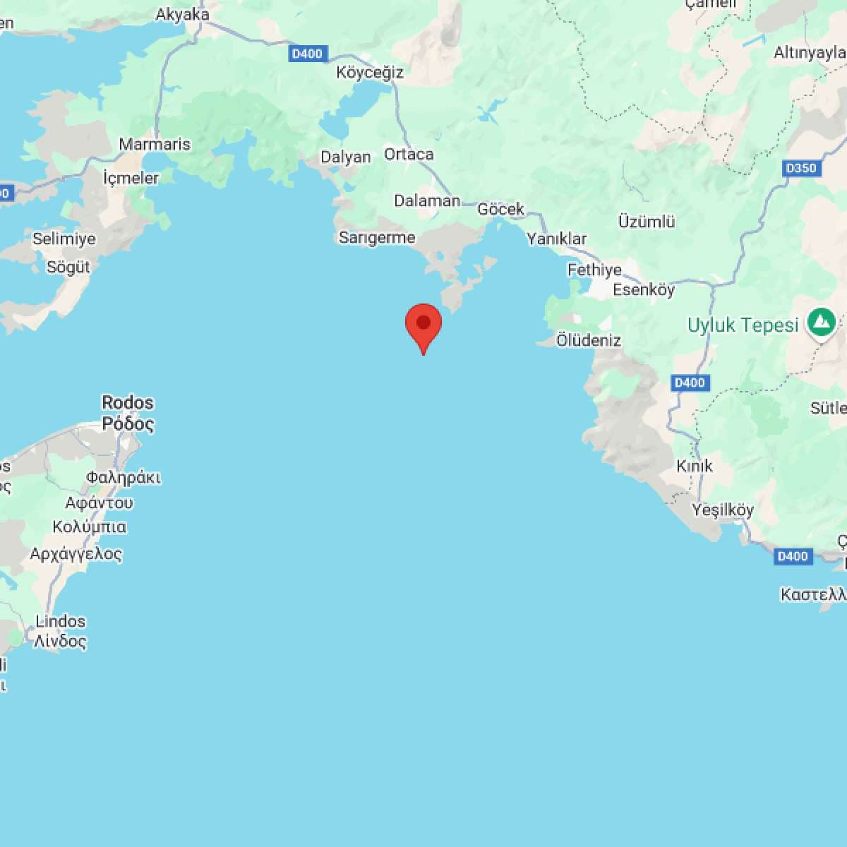 AKDENIZ Bölgesinde Hafif Şiddetli 2.7 Büyüklüğünde Deprem Meydana Geldi