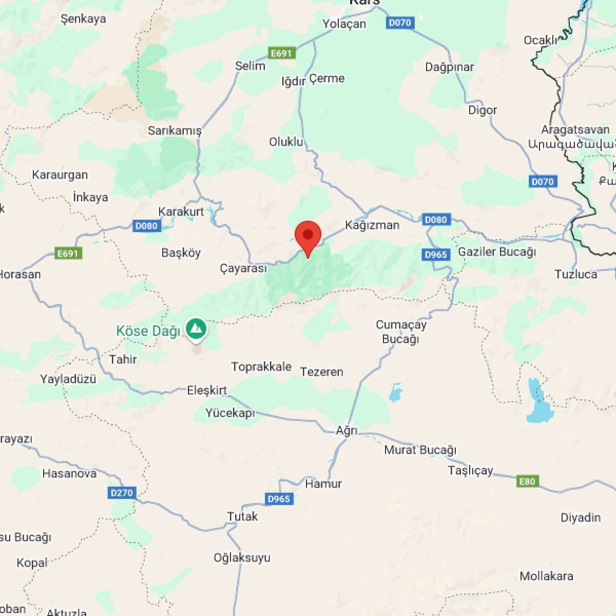 KARS Bölgesinde 3.9 Büyüklüğünde Deprem!