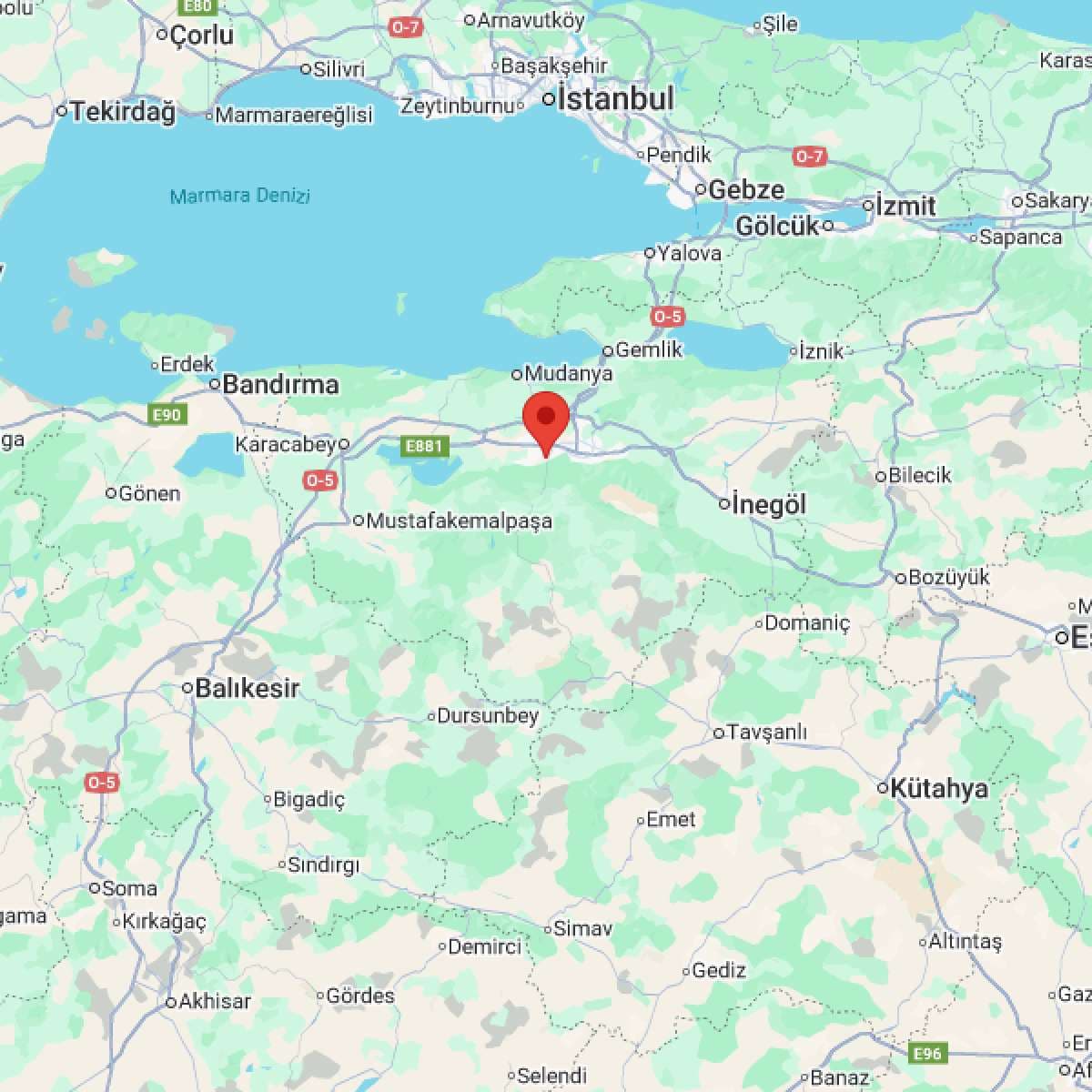 BURSA Bölgesinde Hafif Şiddetli 2.7 Büyüklüğünde Deprem Meydana Geldi