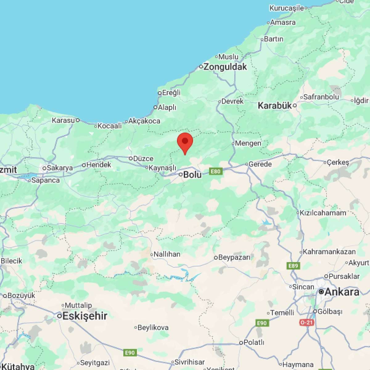 BOLU Bölgesinde 3 Büyüklüğünde Deprem!