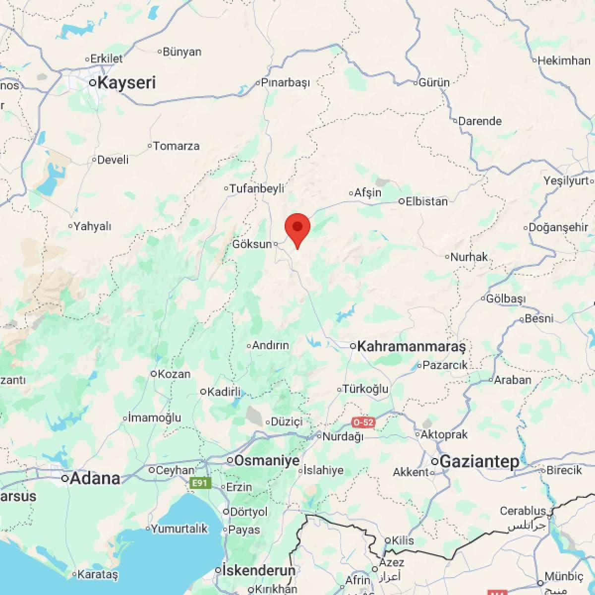 KAHRAMANMARAS Bölgesinde Hafif Şiddetli 2.9 Büyüklüğünde Deprem Meydana Geldi