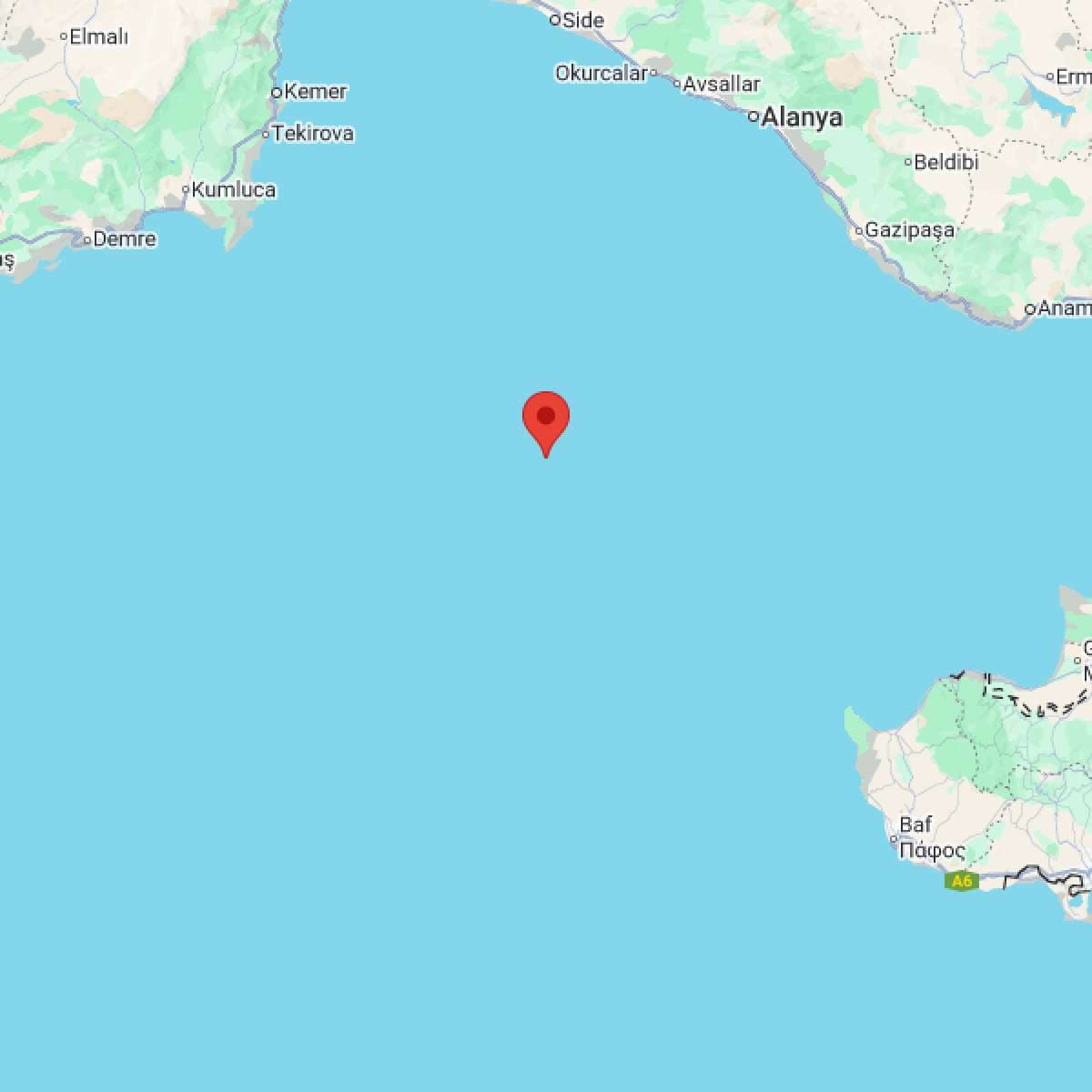 AKDENIZ Bölgesinde Hafif Şiddetli 2.5 Büyüklüğünde Deprem Meydana Geldi