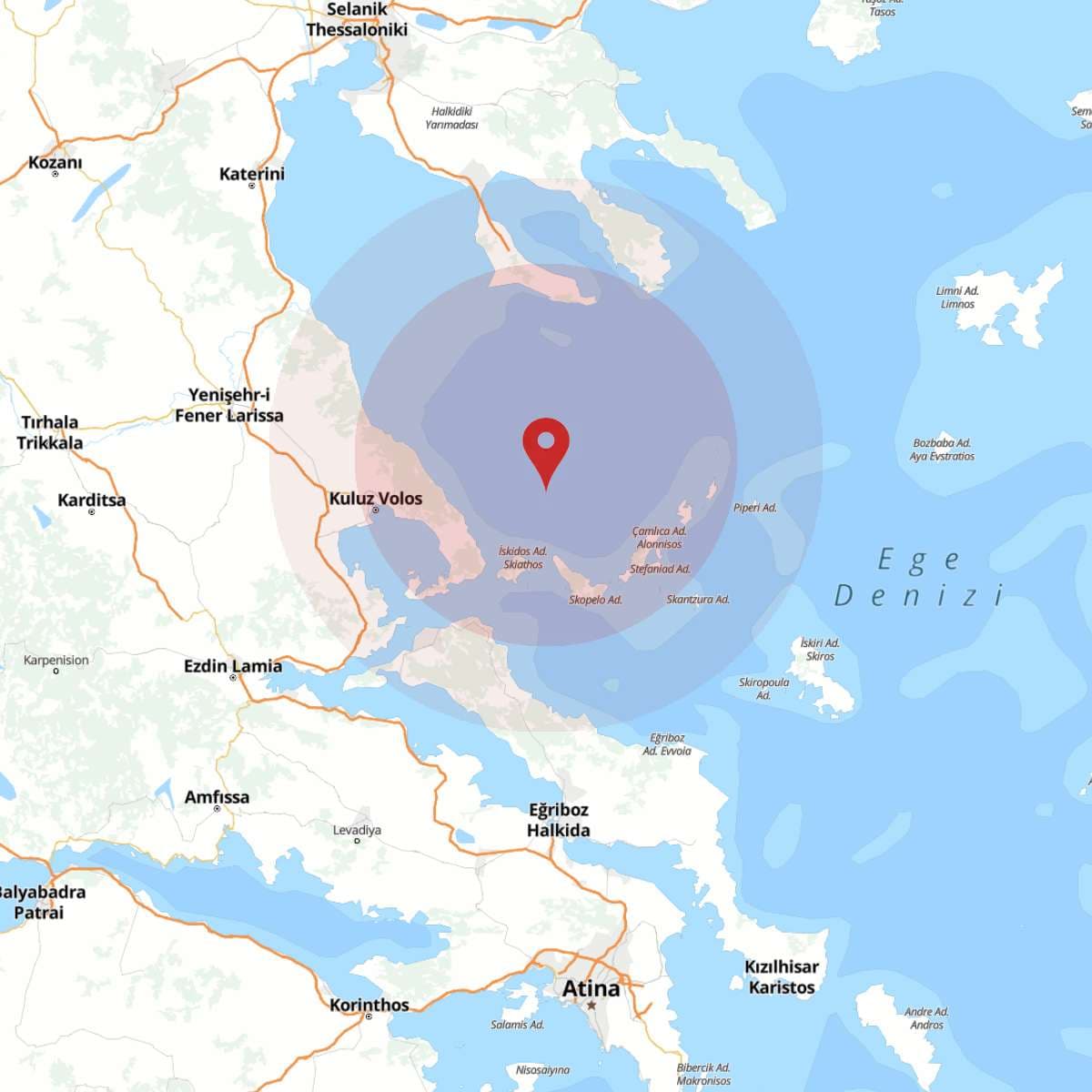 YUNANISTAN Bölgesinde Hafif Şiddetli 2.9 Büyüklüğünde Deprem Meydana Geldi