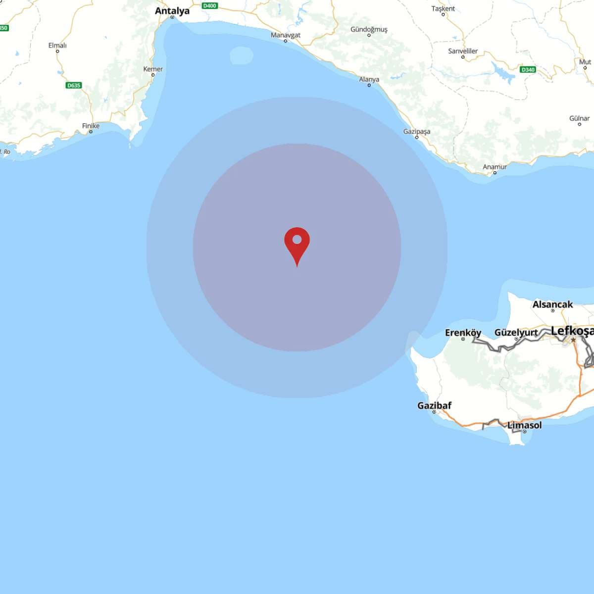 AKDENIZ Bölgesinde 3 Büyüklüğünde Deprem!