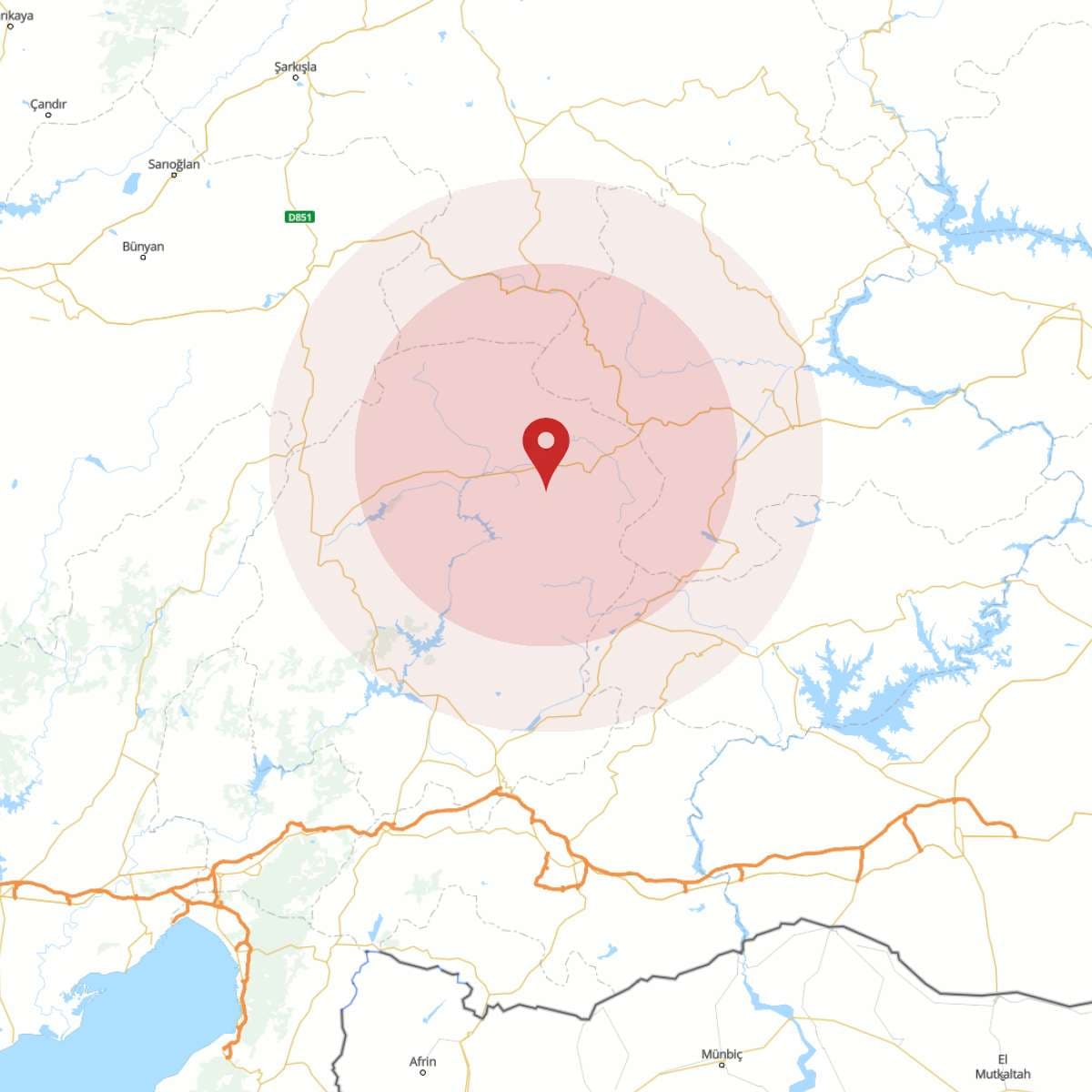 KAHRAMANMARAS Bölgesinde Hafif Şiddetli 2.9 Büyüklüğünde Deprem Meydana Geldi