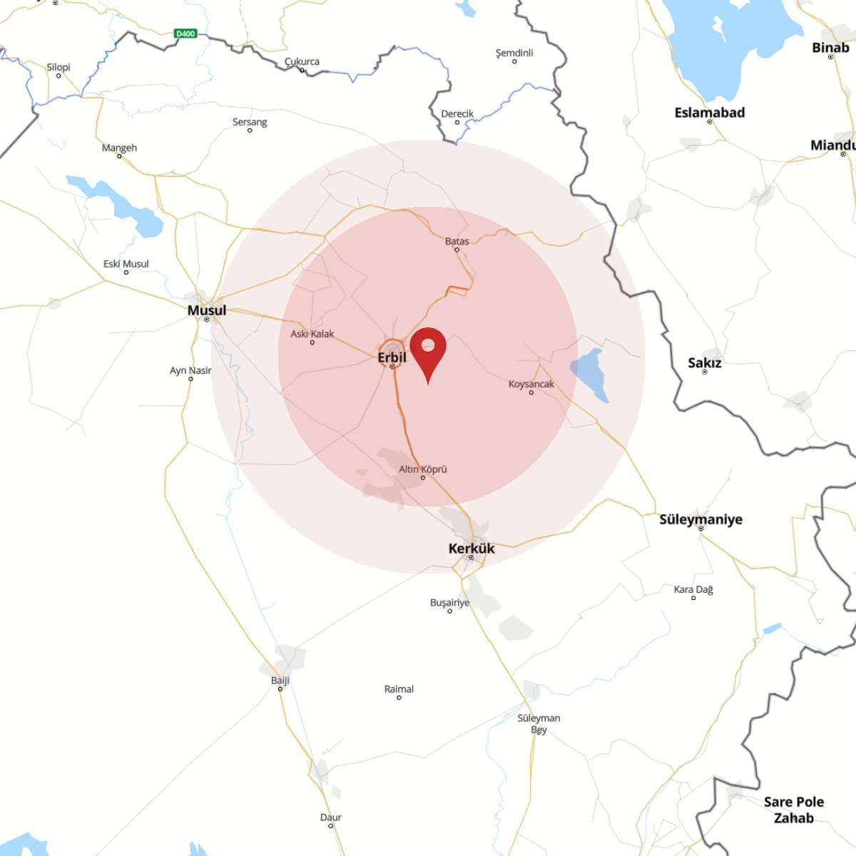 IRAK Bölgesinde 4.6 Büyüklüğünde Deprem Yaşandı!