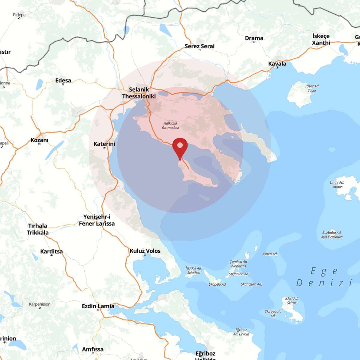 YUNANISTAN Bölgesinde Hafif Şiddetli 2.6 Büyüklüğünde Deprem Meydana Geldi