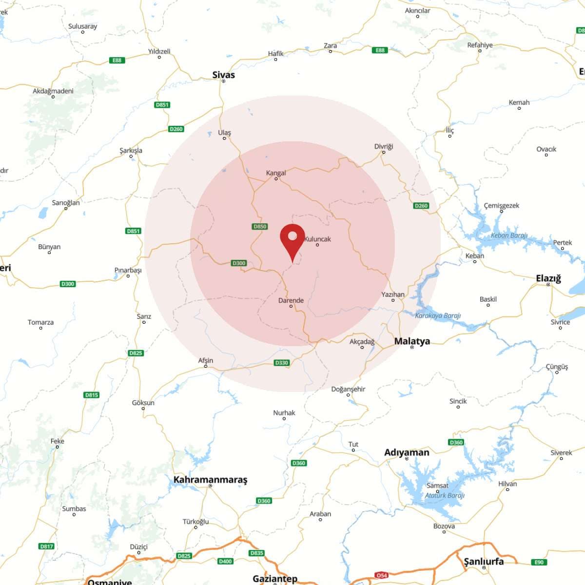 SIVAS Bölgesinde Hafif Şiddetli 2.9 Büyüklüğünde Deprem Meydana Geldi