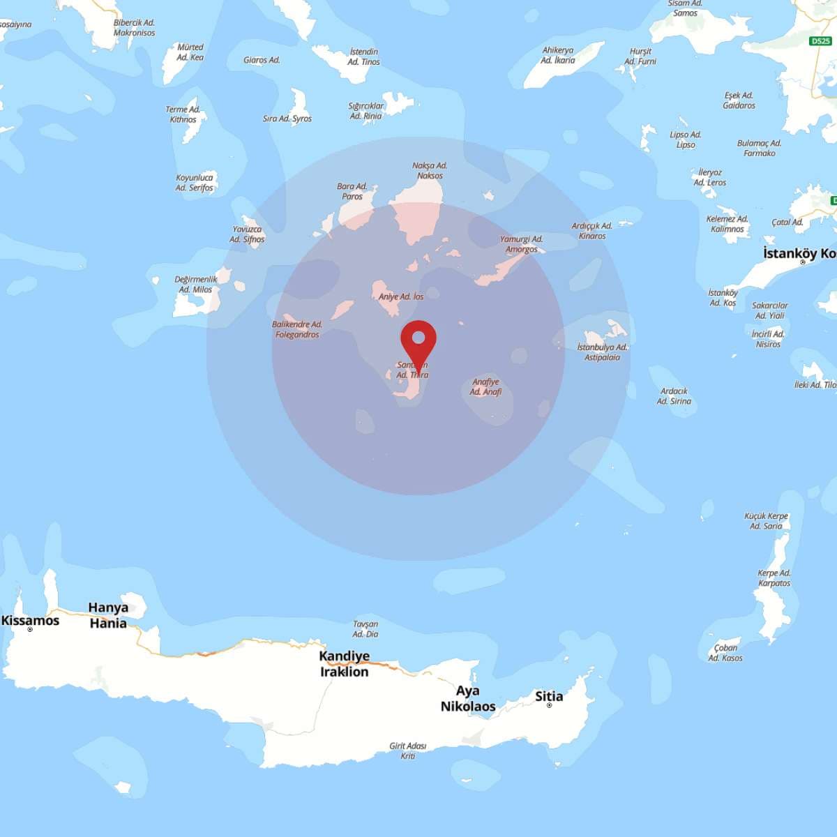 EGE DENIZI Bölgesinde 3.4 Büyüklüğünde Deprem!