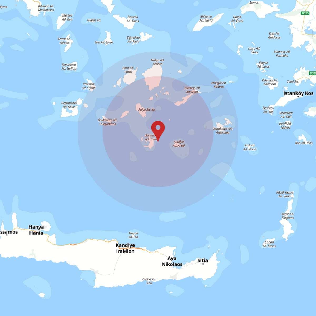 EGE DENIZI Bölgesinde 3.4 Büyüklüğünde Deprem!