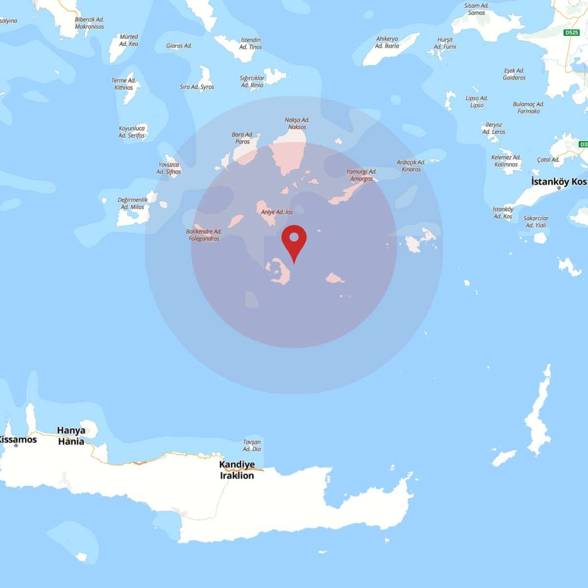 EGE DENIZI Bölgesinde 3.5 Büyüklüğünde Deprem!