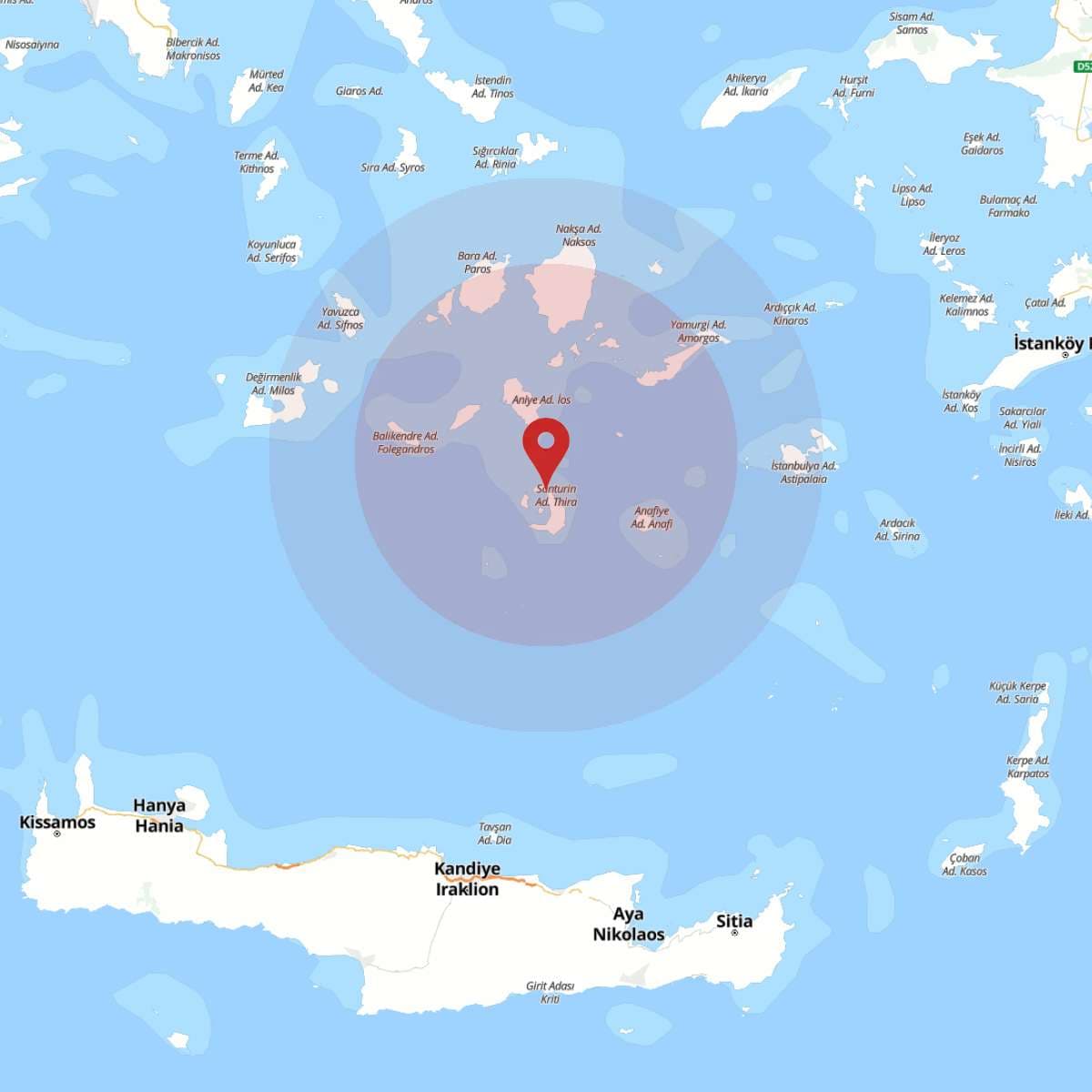 EGE DENIZI Bölgesinde 3.4 Büyüklüğünde Deprem!
