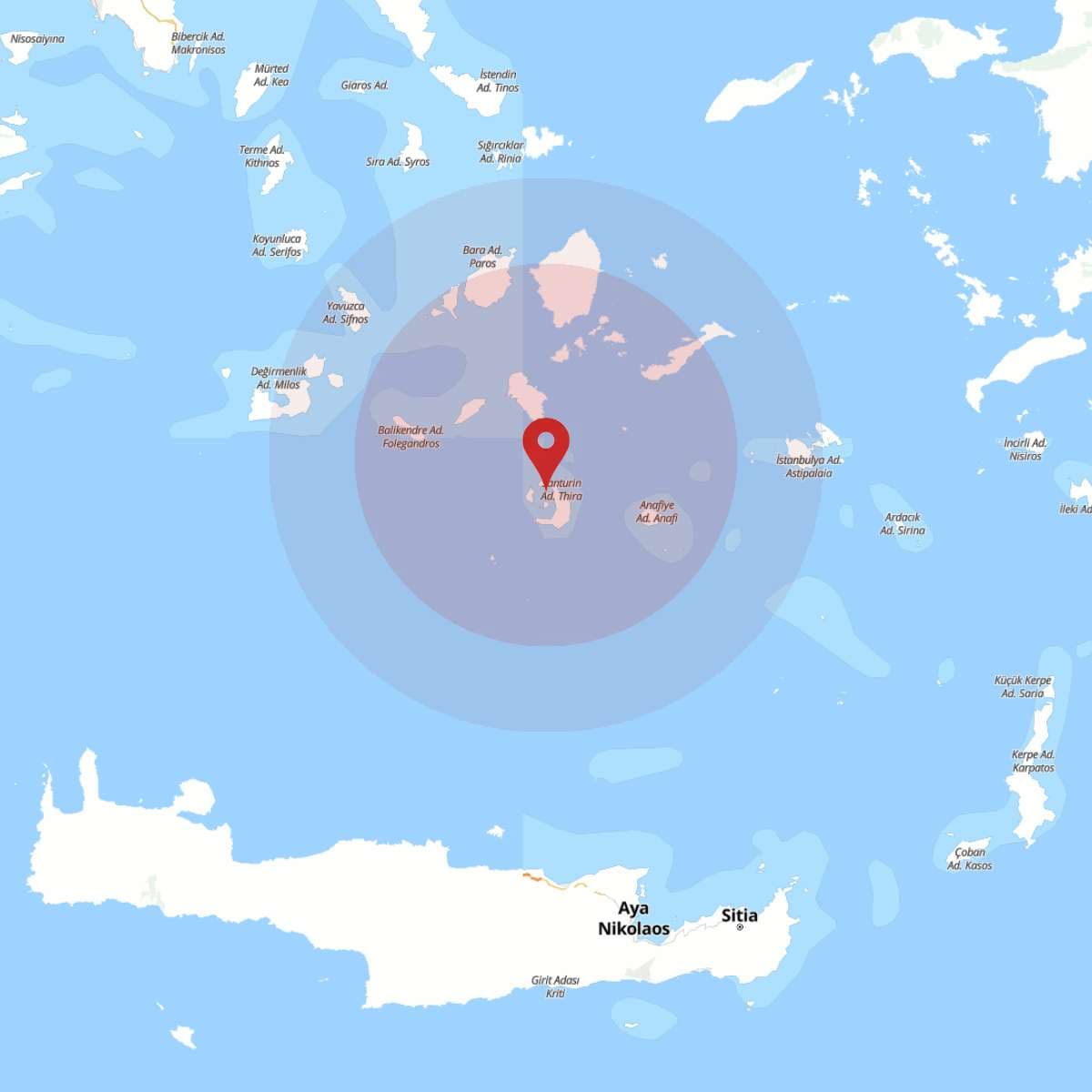 EGE DENIZI Bölgesinde 3.5 Büyüklüğünde Deprem!