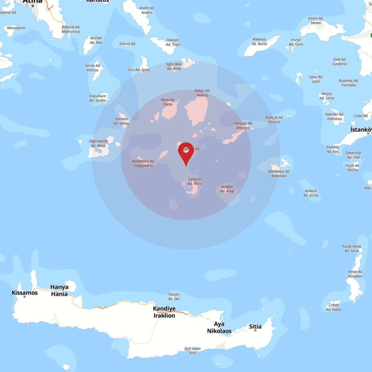 EGE DENIZI Bölgesinde 3.6 Büyüklüğünde Deprem!