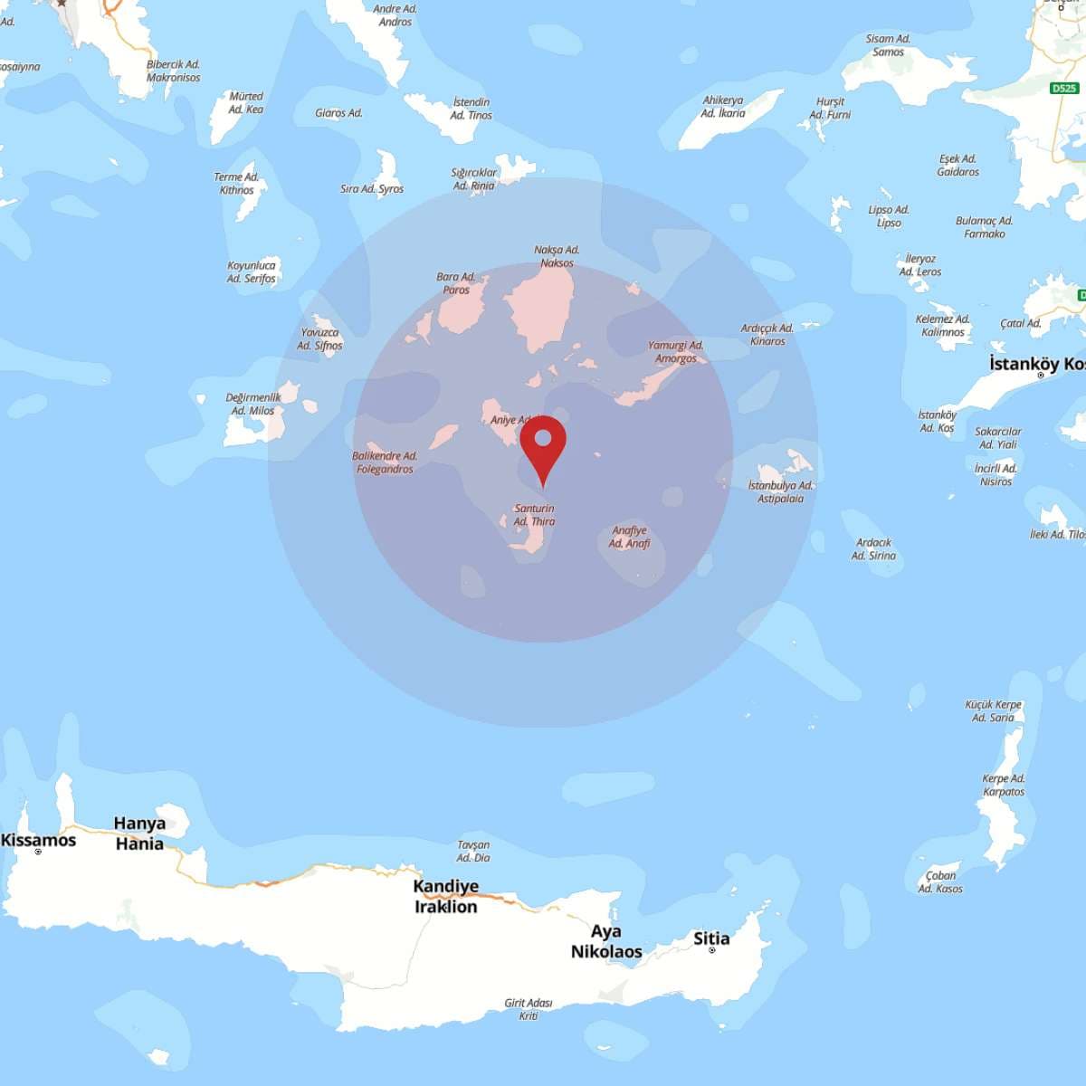 EGE DENIZI Bölgesinde 3.7 Büyüklüğünde Deprem!