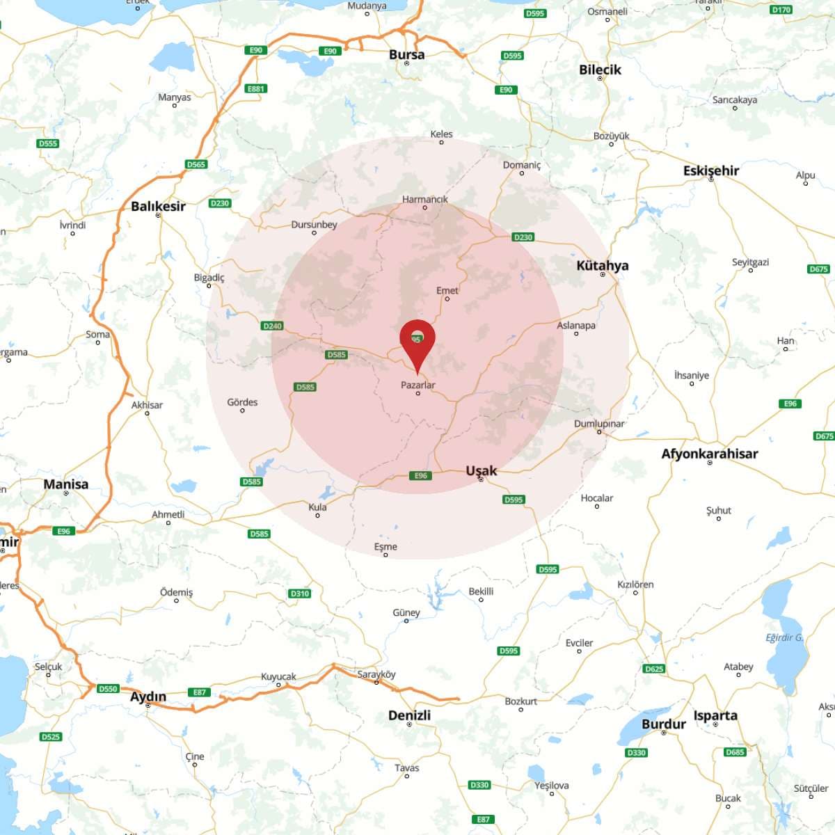 KUTAHYA Bölgesinde 3.2 Büyüklüğünde Deprem!