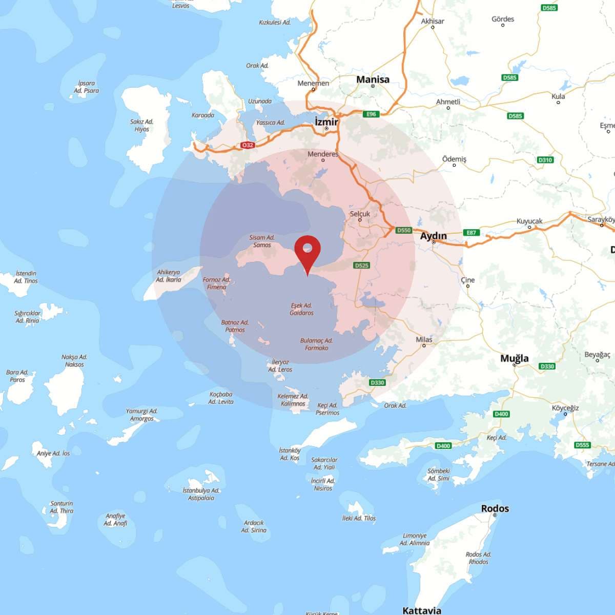 EGE DENIZI Bölgesinde 3 Büyüklüğünde Deprem!