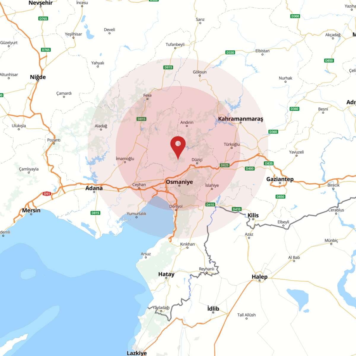 OSMANIYE Bölgesinde 3.1 Büyüklüğünde Deprem!