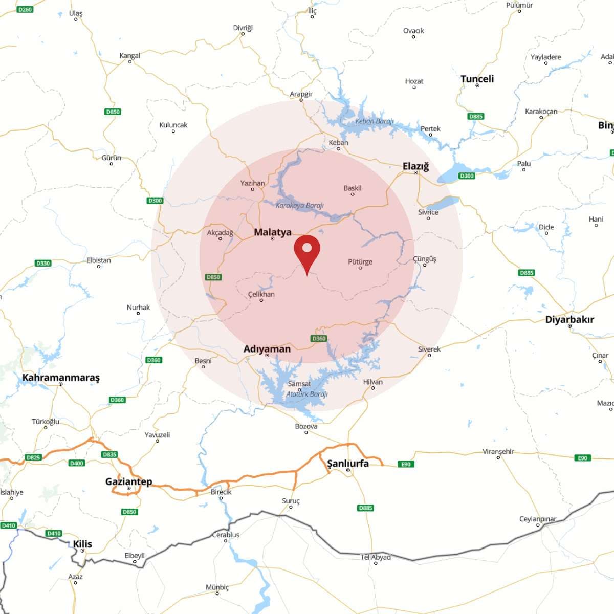 MALATYA Bölgesinde Hafif Şiddetli 2.5 Büyüklüğünde Deprem Meydana Geldi