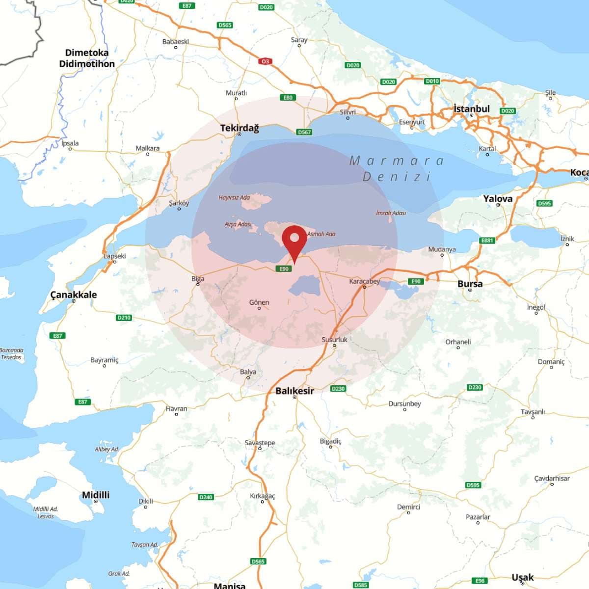 BALIKESIR Bölgesinde 3.6 Büyüklüğünde Deprem!