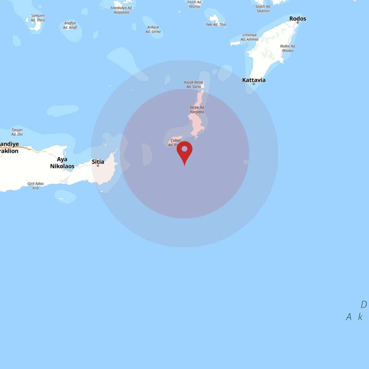AKDENIZ Bölgesinde Hafif Şiddetli 2.6 Büyüklüğünde Deprem Meydana Geldi