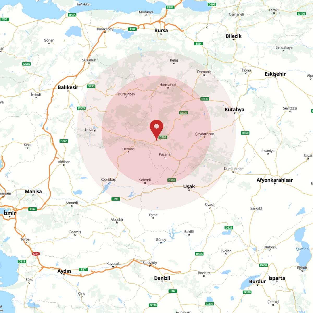 KUTAHYA Bölgesinde 3.7 Büyüklüğünde Deprem!