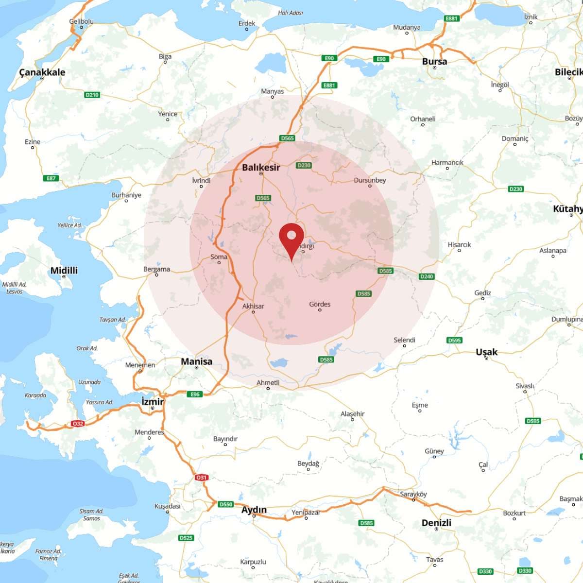 BALIKESIR Bölgesinde 3.8 Büyüklüğünde Deprem!