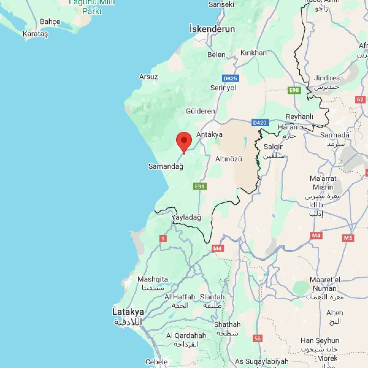 HATAY Bölgesinde Hafif Şiddetli 2.8 Büyüklüğünde Deprem Meydana Geldi