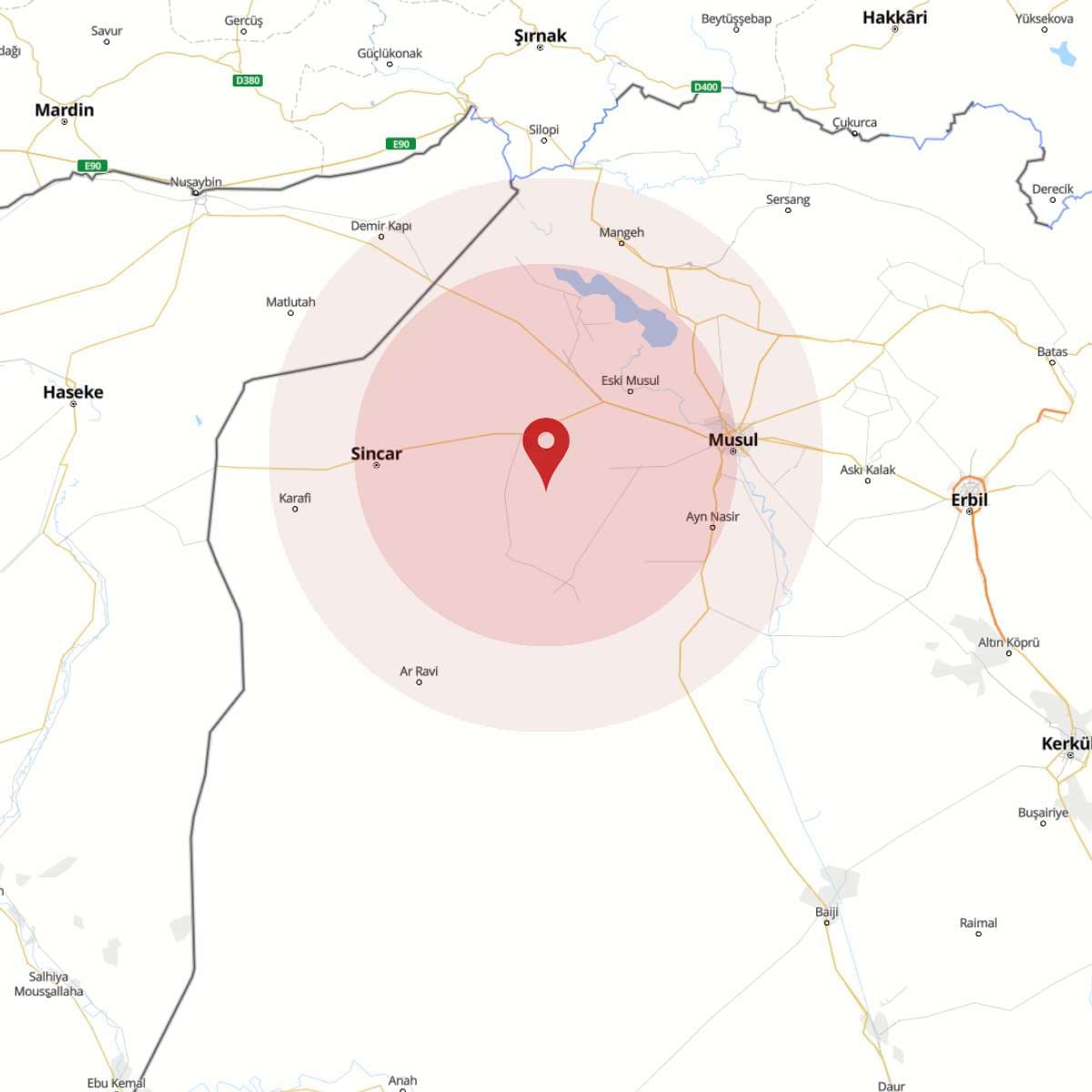 IRAK Bölgesinde 3.2 Büyüklüğünde Deprem!