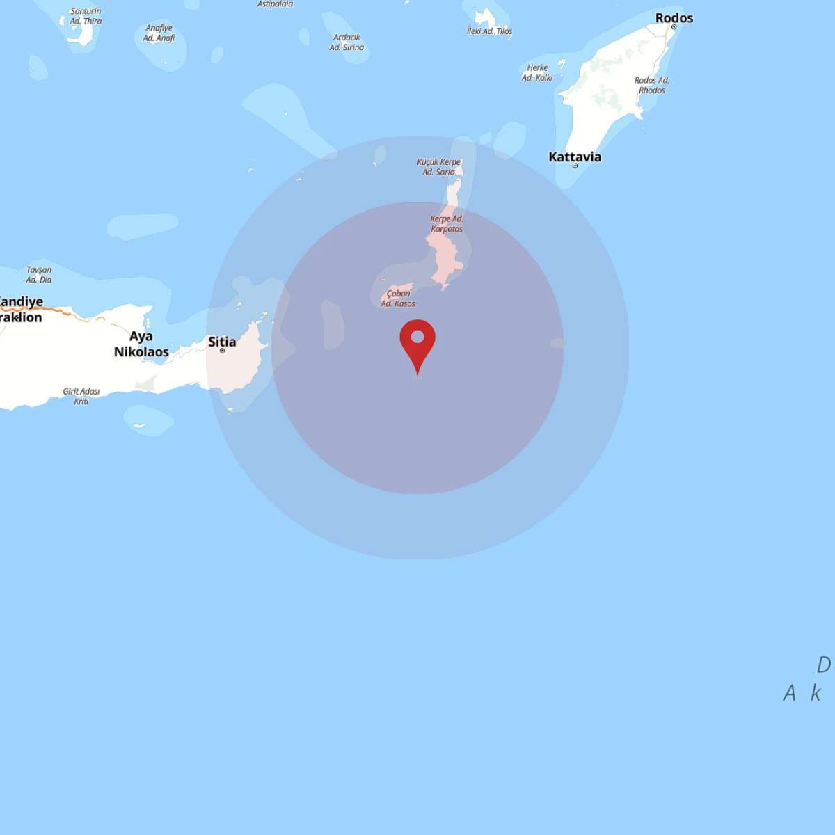 AKDENIZ Bölgesinde 3.9 Büyüklüğünde Deprem!