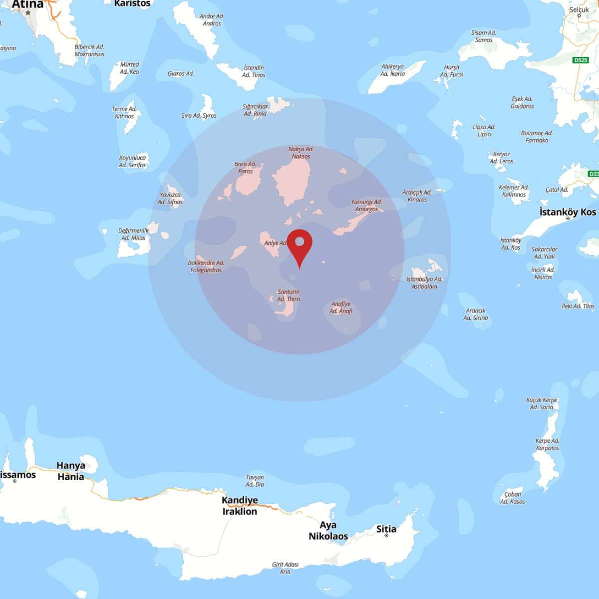 EGE DENIZI Bölgesinde 4 Büyüklüğünde Deprem Yaşandı!